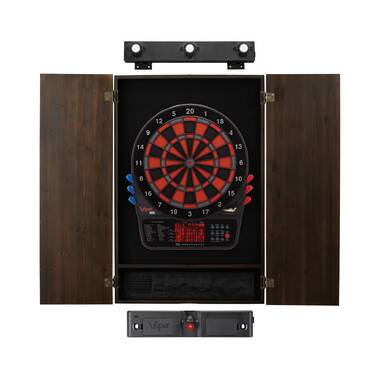 Viper Padded Dart Mat Electronic Dartboard and Cabinet Set with